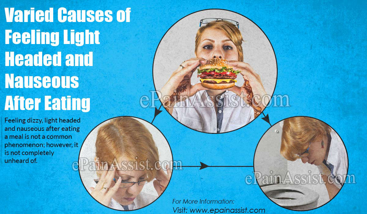 Varied Causes of Feeling Light Headed After Eating