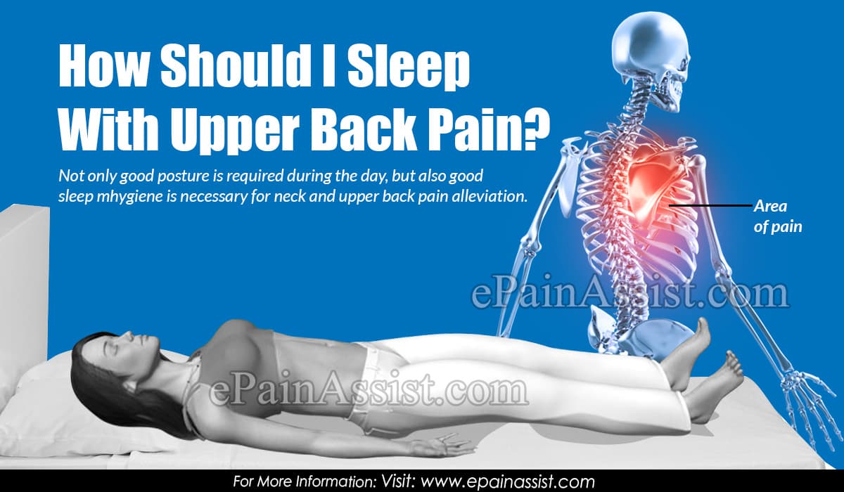 sleeping position for shoulder blade pain