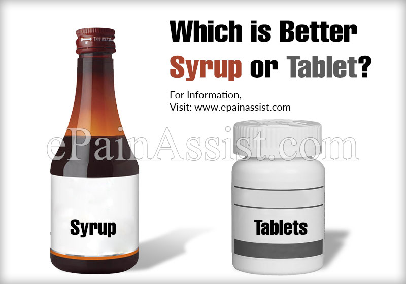 Which is Better Syrup or Tablet?